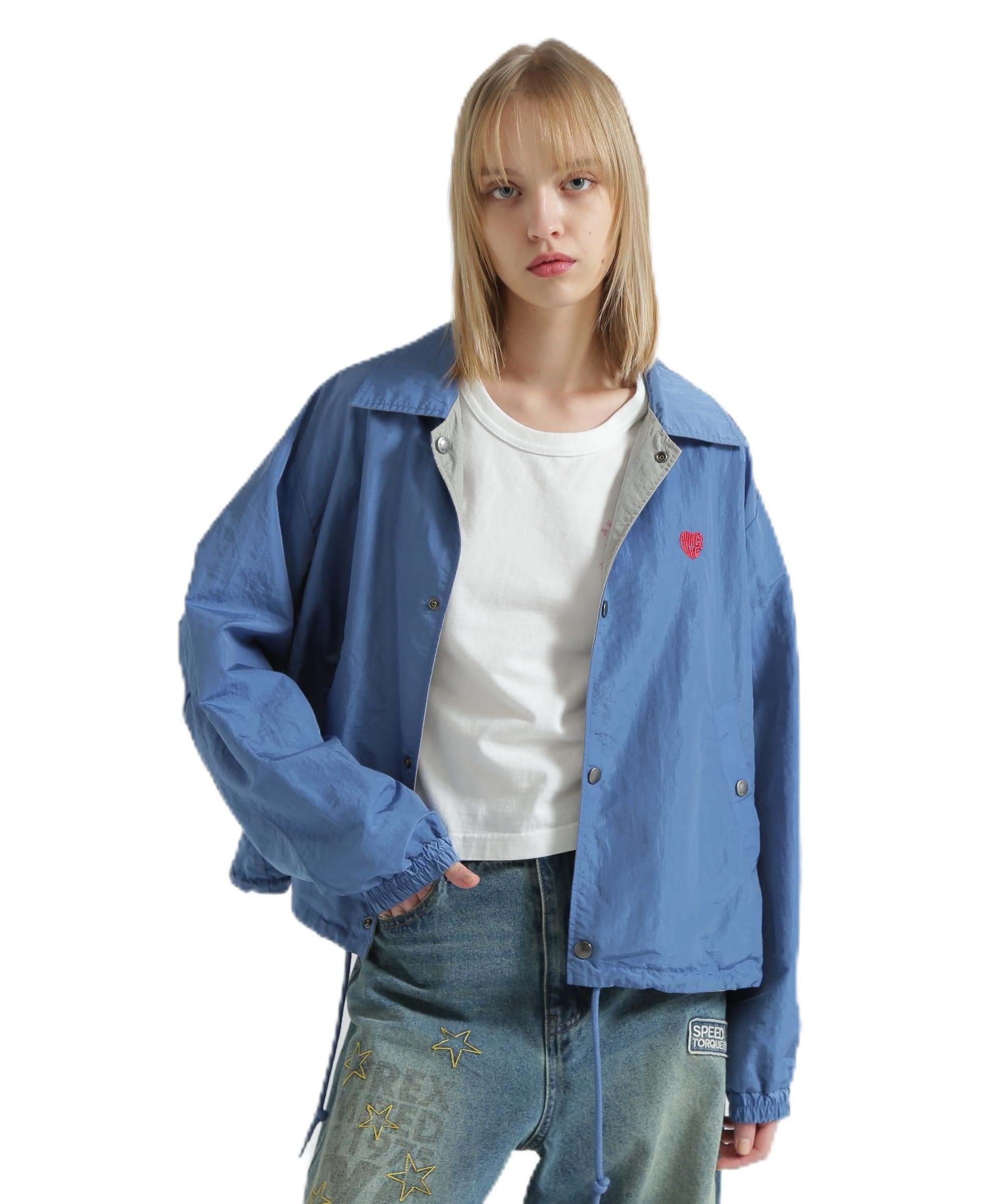 

AVIREX NYLON REVERSIBLE JACKET/JACKET OUTER 2-WAY LIGHTWEIGHT LADIES F SIZE 110 blue 783-6152604