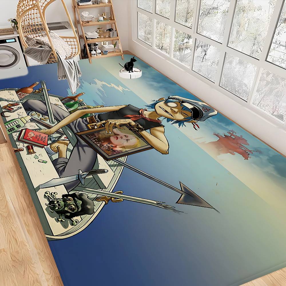 Music Cool Band G-gorillaz Door Mat Washable Non-Slip Living Room Sofa Chairs Area Mat Kitchen Doormat Area Rug