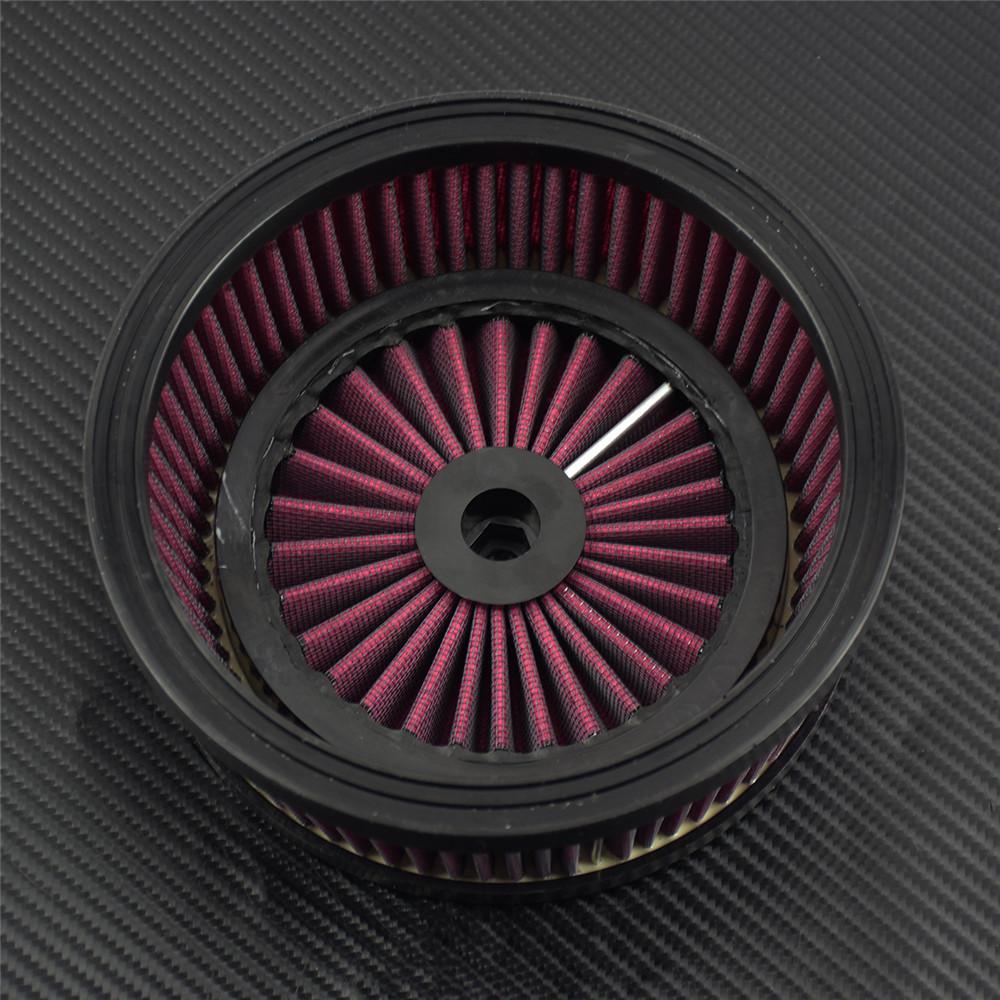 Motorcycle Grey Red Blue Replacement Air Cleaner Intake Filter System Inner Element For Harley Touring Dyna Softail Sportster XL