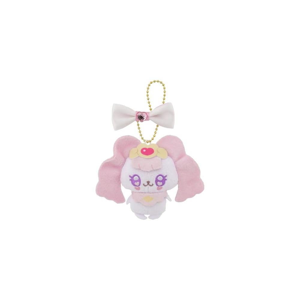 

Bandai Puchikyua Puff Mascot with Ribbon + Includes Puchikyua Initial Sticker Vol.2 + Cute Collectible Toy