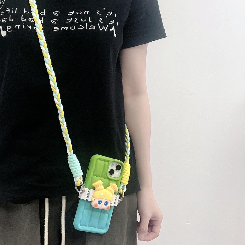 Nylon Rope Strap Phone Back Clip Plastic Rope Buckle Phone Case New Mobile Phone Lanyard