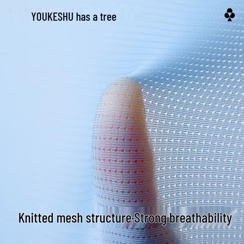 Youkeshu Men's Ice Silk Antibacterial Boxer Briefs