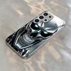 Electroplated glass phone case suitable for Samsung Galaxy S26 S25 S24 S23 S22 S20 S11 S10 FE/Ultra/Plus anti fall mecha pattern