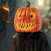 Pumpkin Headgear Full Head Pumpkin Face Mask Halloween Cosplay Accessories For Adult Cosplay Halloween Decoration Mask