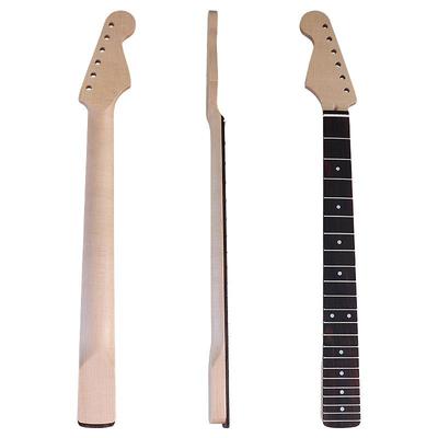 Kairiarankio ST elektrinės gitaros kaklas su palisandro grifine plokšte, 22 skirsniais, matiniu klevo apdaila - „pasidaryk pats“ priedas