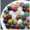 Egg Shaped 20mm Crystal Agate Stone Mini Egg Indoor Decoration Home Decoration