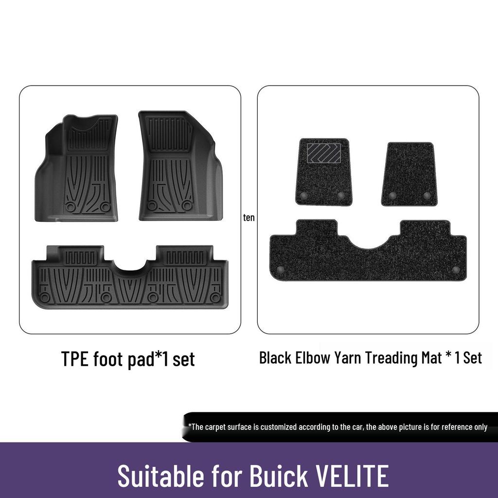 Eco-Friendly TPE Floor Mats for 2020-2024 Buick Velite 6