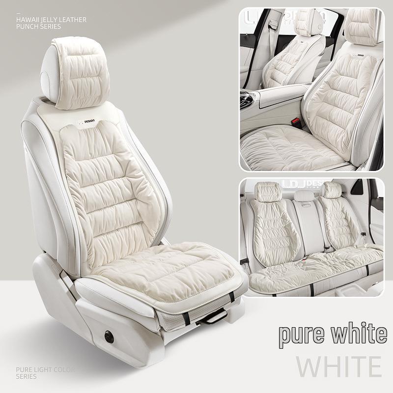 Winter Minimalist Plush Car Seat Cushion - Thickened for Warmth