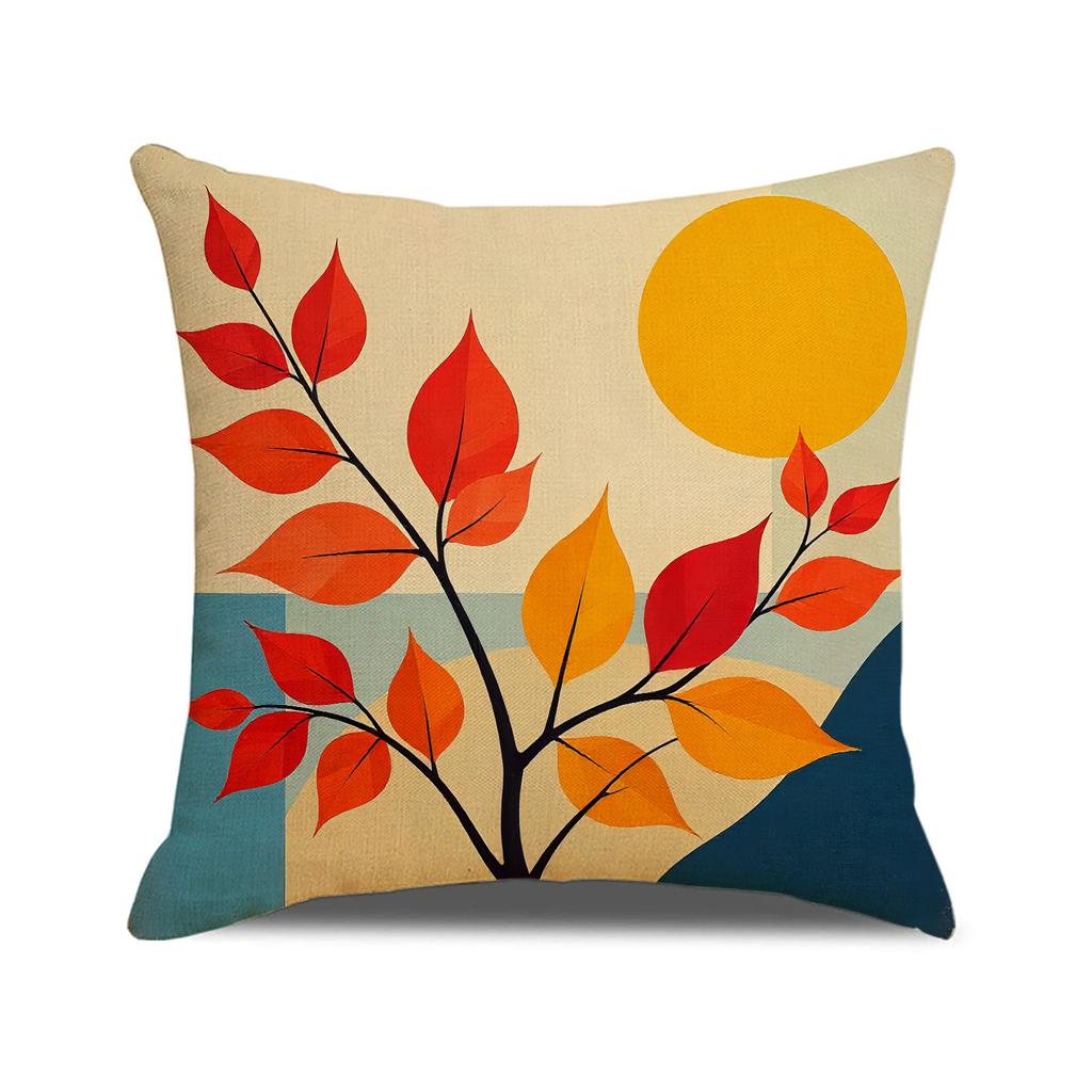 Autumn Sunset Print Pillow Case Simple Versatile Set Combination Cushion Cover Home Decoration Sofa Pillow