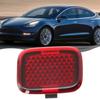 Improve Nighttime Visibility Front Reflector Lamp Door Light for Tesla Model 3 2017 2024, Red Reflective Design