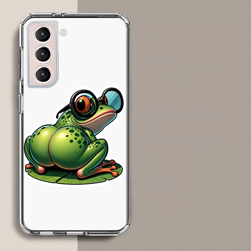 Frog Butt Phone Case For Samsung A16 A26 A36 A56 A17 A15 A25 A35 A55 A14 A24 A34 A54 A04S A05S Galaxy Note 20 10 9 8 A9 A8 A7 A6