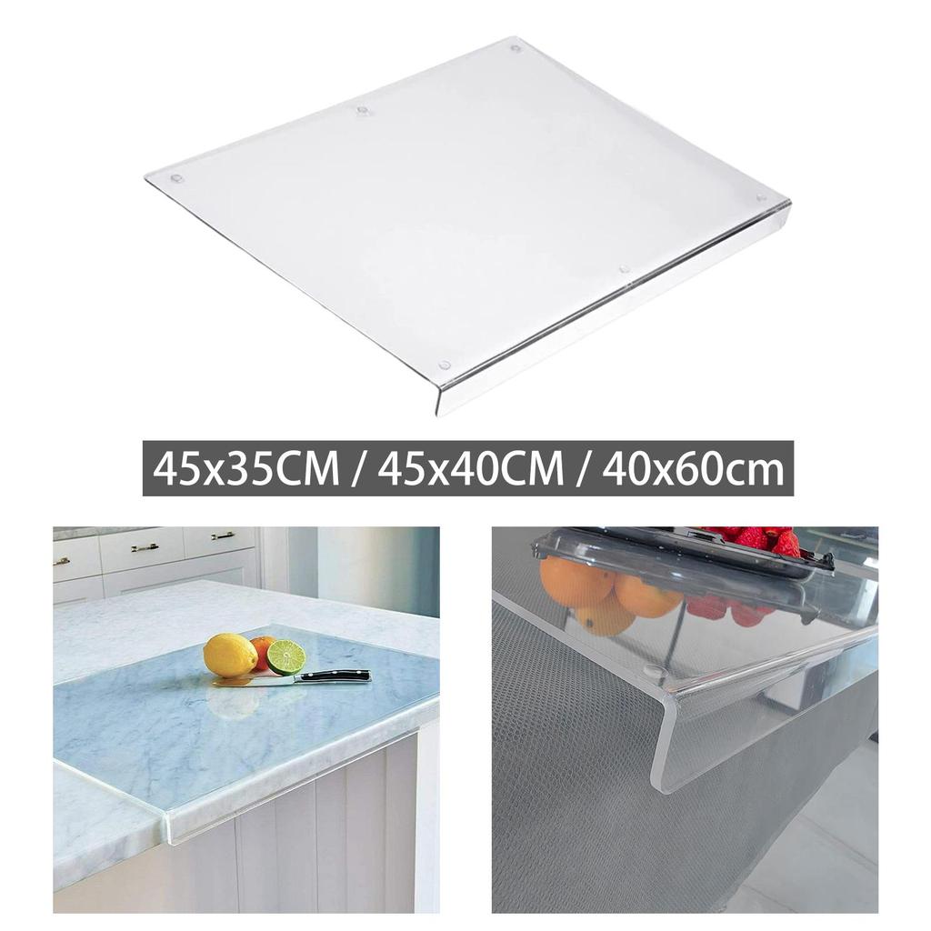 Transparent Cutting Board with Edges Countertop Protector Acrylic for Household