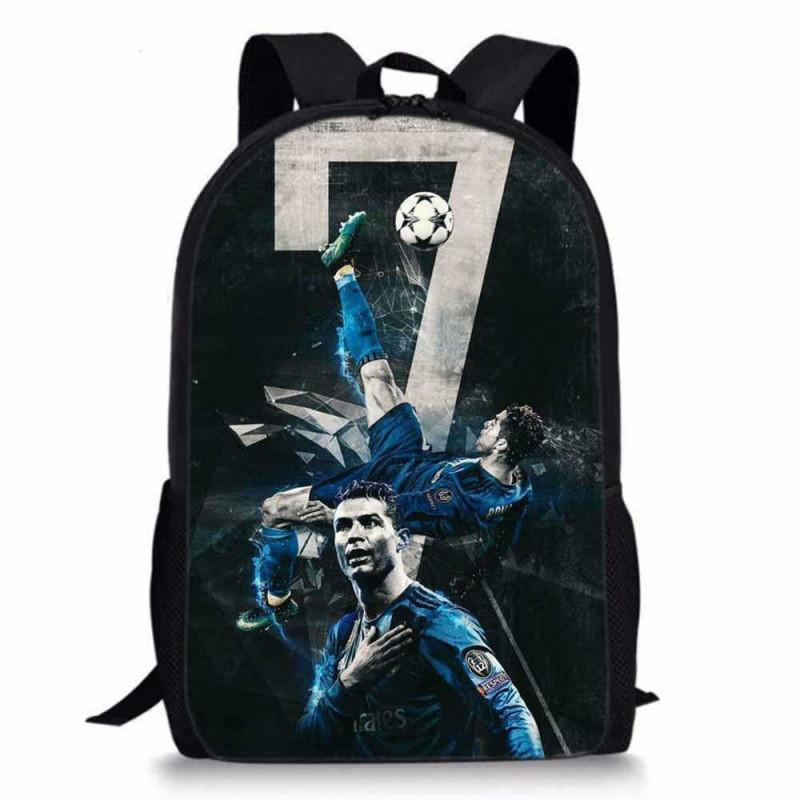 Cristiano Ronaldo Basketball Sports Backpack With Waterproof Polyester For Middle School Students