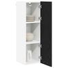 Hanging Cabinet with Storage Black Oak Effect 30 x 31 x 100 cm