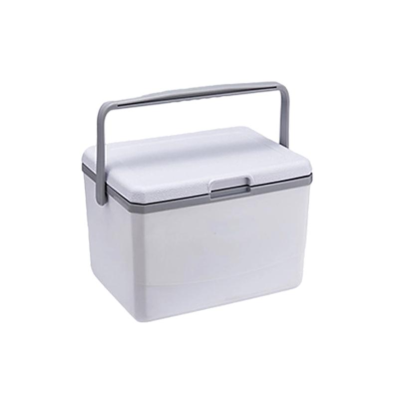 

Portable Insulated Cooling Bag Food Safe Design Efficient Storage Cooling Box Perfect for Camping Travel Outdoor Picnics M білий