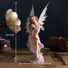 European Cute Elf Girls Resin Angel Figurines Office Desk Fairy Statue KTV Bar Ornaments Decor Home Furnishing Decoration Crafts