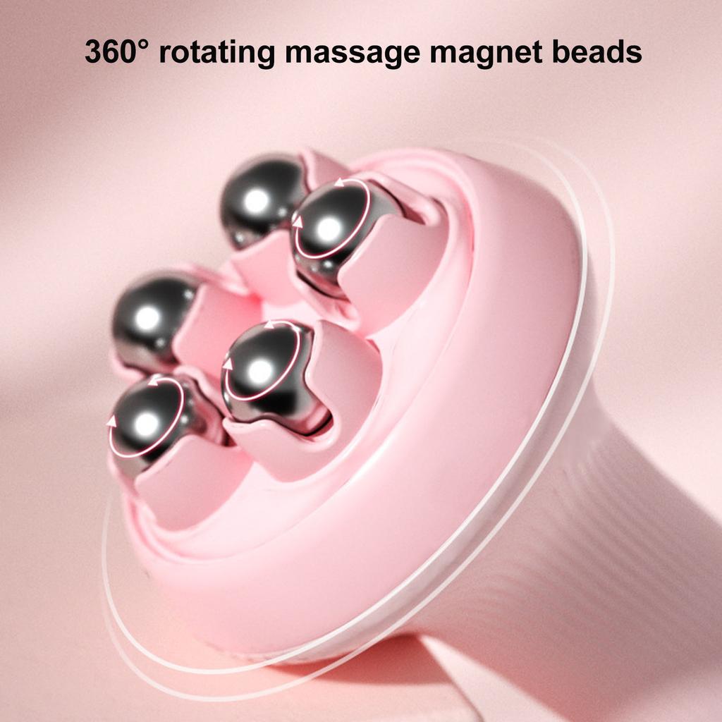 5 Magnet Bead Massage Roller Handheld 360 Degree Rotating Slimming Rotating Roller   for Skin Care