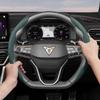 Pasuje do Cupra Oddychająca Skórzana Pokrowiec na Kierownicę z Segmentowym Designem Szybkiego Montażu, Antypoślizgowy i Trwały, do Modeli Takich Jak Formentor, L