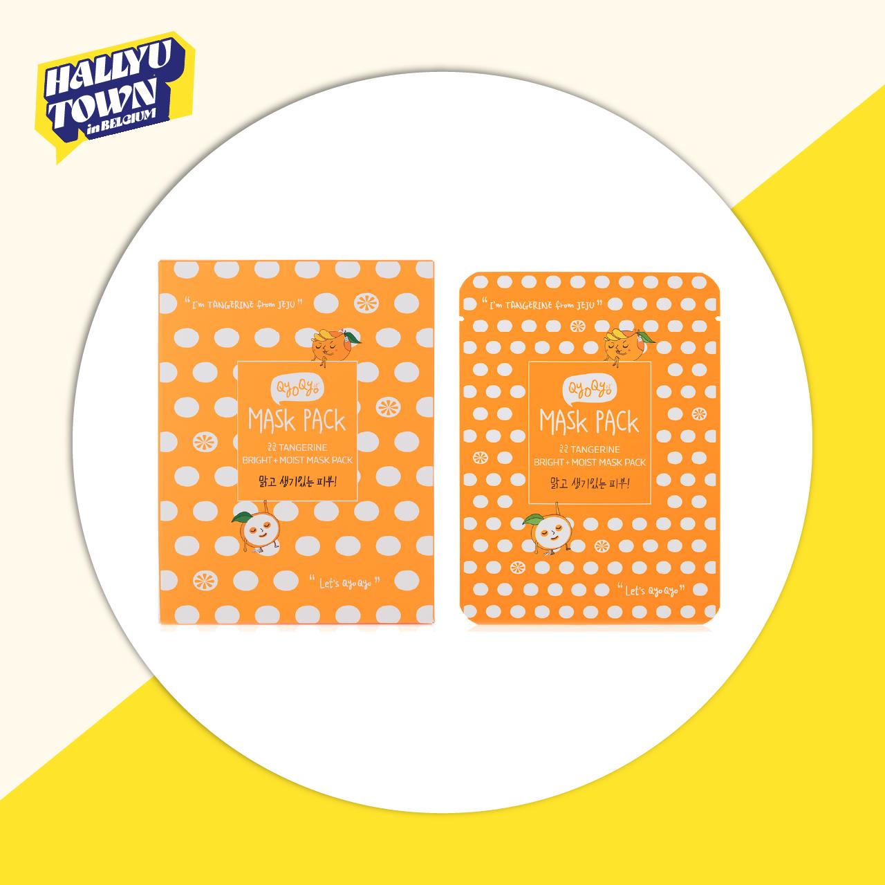 

[QYOQYO] Qyo Qyo Tangerine Bright+Moist MASK PACK