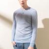 Sinuofude Men's 100% Fine Merino Wool Round Neck Sweater