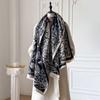 Tassel Design Imitation Cashmere Scarf Floral Jacquard Pashmina Shawl  for Winter Season