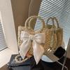 Summer New Niche Versatile Beach Straw Bag Portable Oblique Span Vegetable Basket Women's Bag