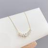 Smile Necklace Women'S Shiny Imitation Moissanite Zircon Pendant Neck Chain Fashion Lamp Luxury High-End Temperament Jewelry