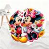 A Fully Automatic Umbrella Featuring Mickey And Minnie Mouse Designs, Suitable for All Occasions As a Sun And Rain Umbrella, P