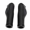 Leather Bike Handle Grips Bilateral Lock Shock Absorption Black for Mountain Road Bike Accessories