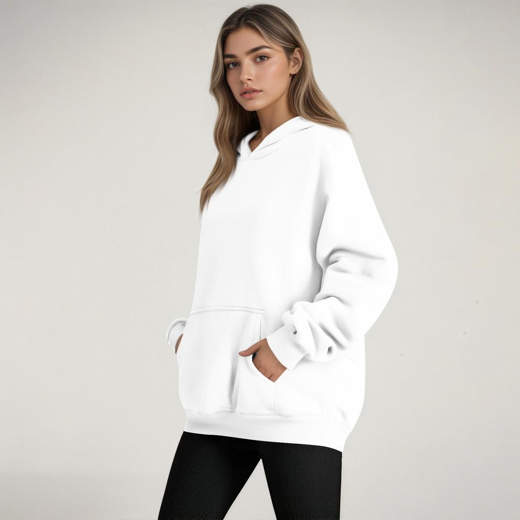 Women's Fashion Women's Lightweight Long Sleeve Pullover With Pockets Hoodie