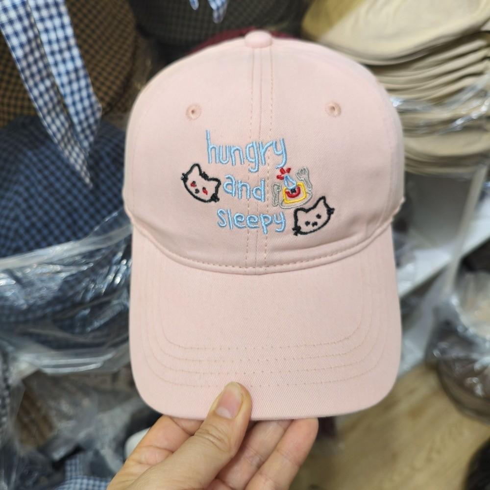Korean Cat Peaked Cap Cotton Snapback Cap Fashion Letter Baseball Cap  Summer
