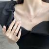 Niutoujiao Rose Gold Necklace Light Luxury Zircon Temperament Casual Niche High-End Clavicle Chain Female Tide