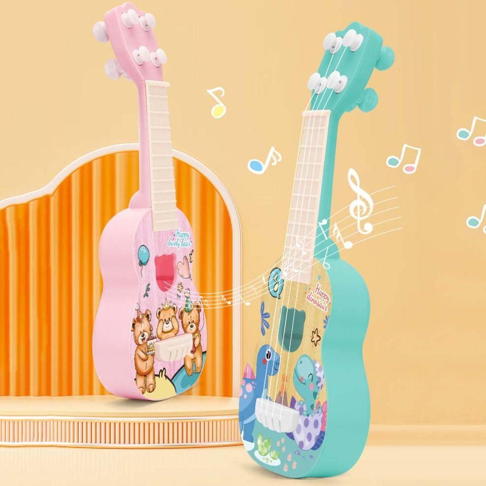 Nylon Strings Simulation Ukulele Toy 4 Strings Small Guitar Toy Ukulele Guitar Toy  Children Toys