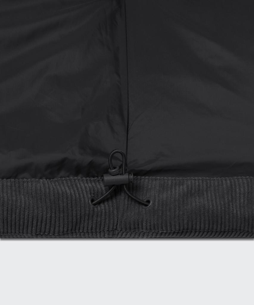 Musinsa Standard Daily Puffer Corduroy Short Padded Jacket [Dark Gray]