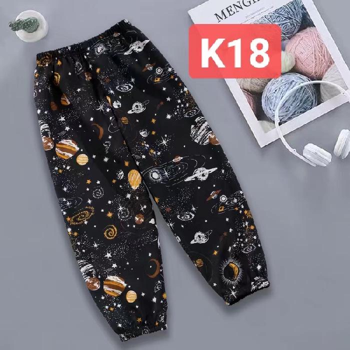 

2024 Летние шаровары для мальчиков и девочек с защитой от комаров - Повседневные детские брюки 130 cm