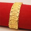24k Frosted Gold Plated 20mm Dragon Bracelet Mens Jewelry Gift