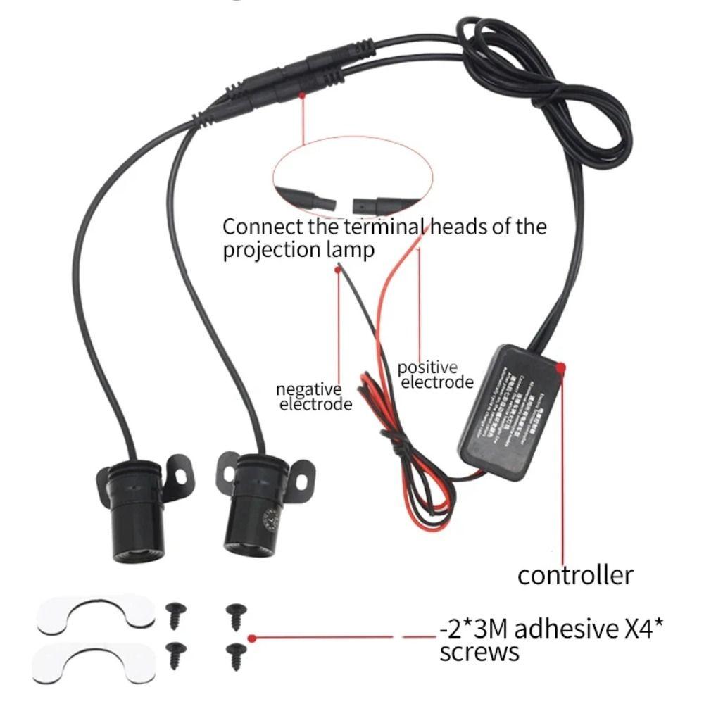 Floodlight Motorcycle Shadow Light Wing Universal Ambient Light  LED Light