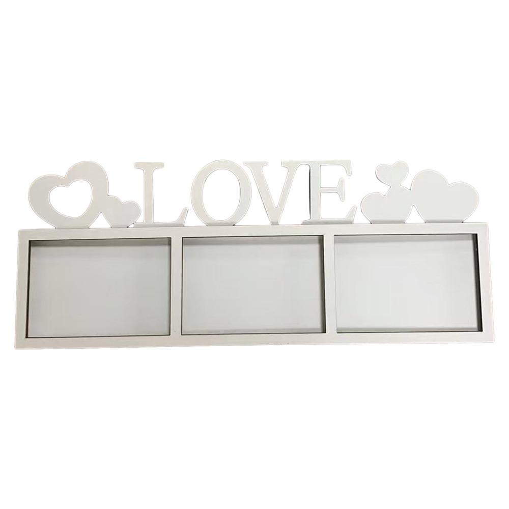 

Unique Wooden Picture Frame Dependable Couples Wall Frame Creative DIY Photo Frame Valentine s Day белый