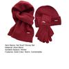 3Pcs/Set Women Hat Scarf Gloves Set Solid Color Ribbed Trim Brimless Hat Long Scarf Warm Gloves Set Winter Accessories