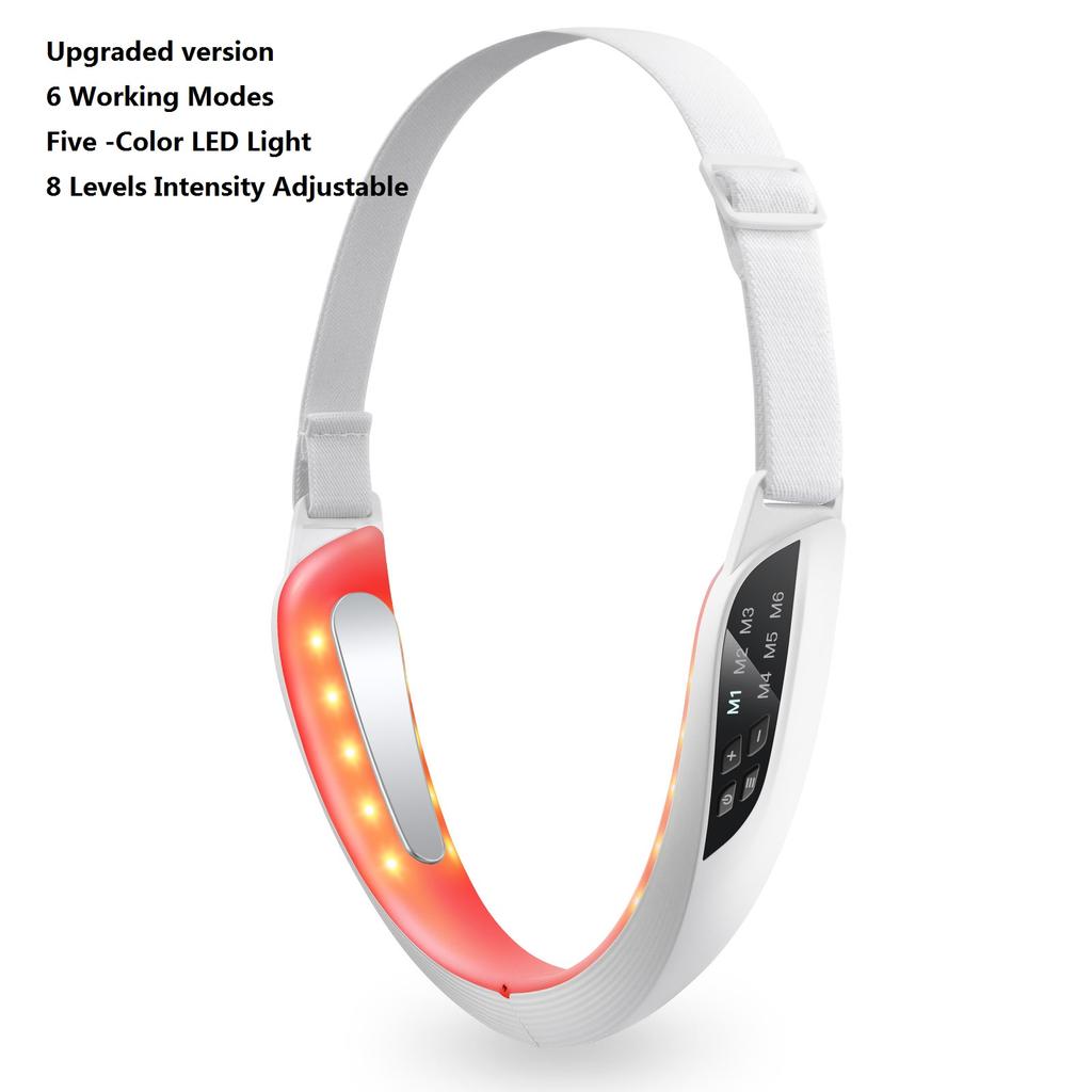 Electric V-Line Up Lift Belt V Face Facial Machine Face Massage LED Face Skin Lifting Firming Beauty Device Double Chin Reducer