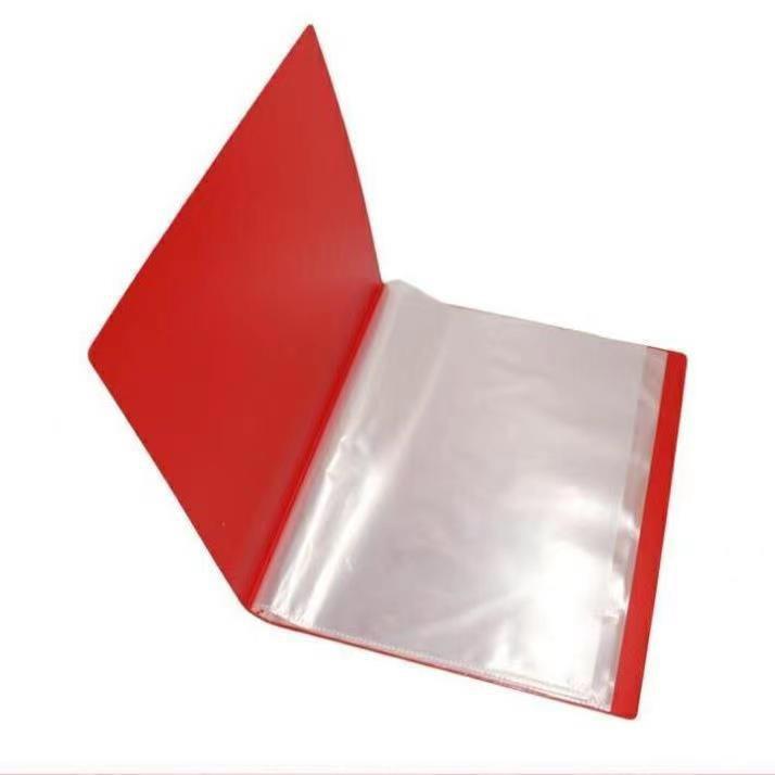 Red & Black Double Clip A4 Document Folder for Speech & Recitation