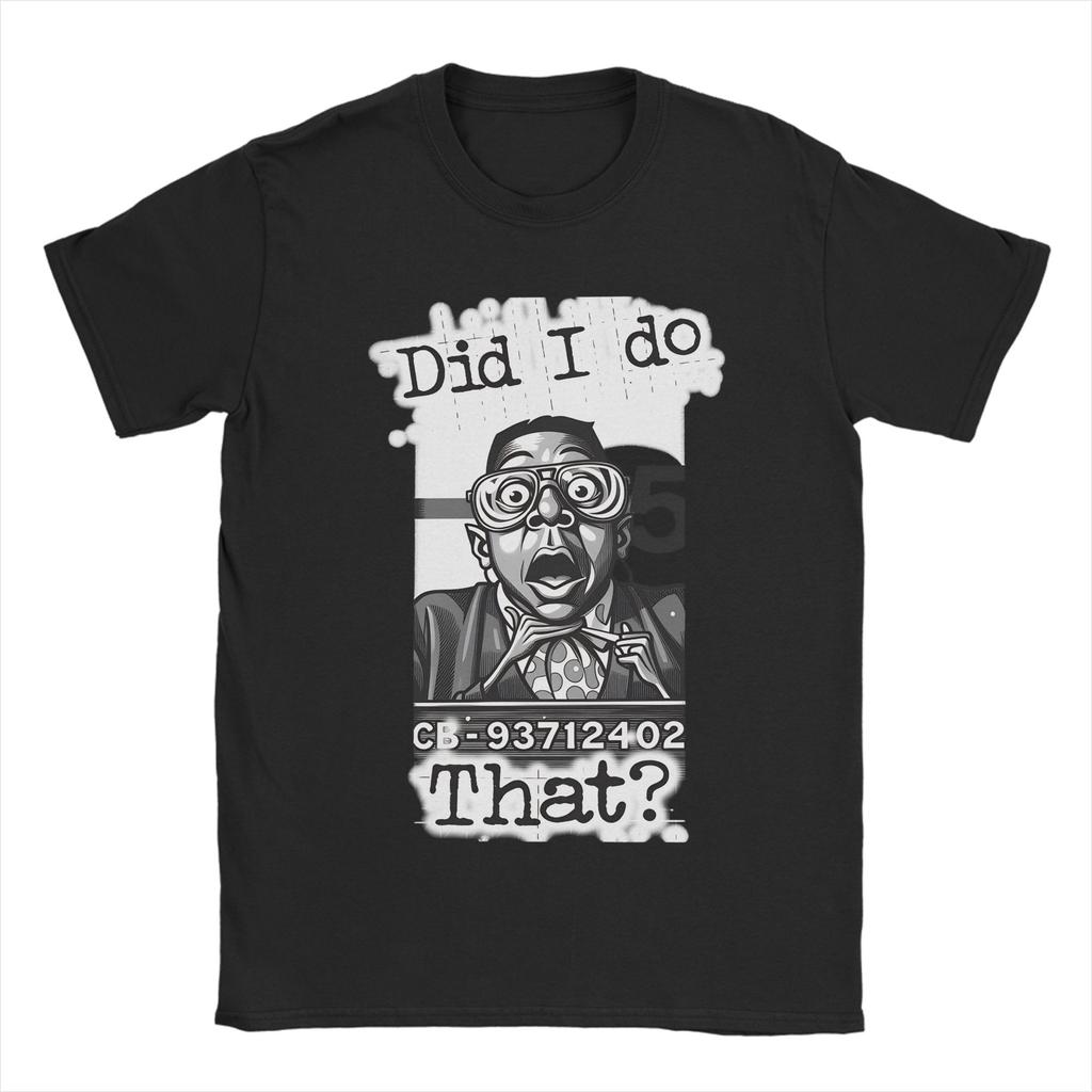 Did I Do That 100 Cotton TShirt For Men Summer  Y2K Retro TShirts O Neck Harajuku Tees Oversize Pattern Tops