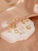 10pcs Retro Fashion Cube Zirconia Clover Star Earclip Hip Hop Women's Earrings Party Ball Jewelry