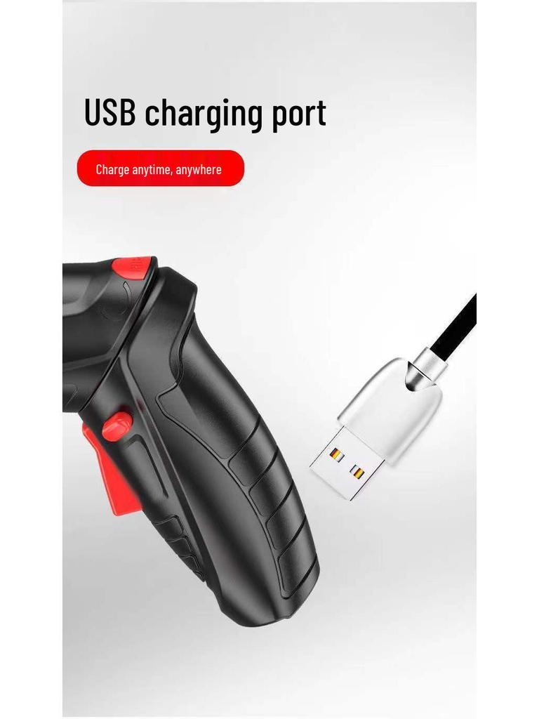 Compact Rechargeable Electric Screwdriver & Drill Set - Multifunctional Household Tool