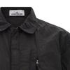 STONE ISLAND Ss26 Metallic Nylon Badge Sleeve Zip Short Sleeve Shirt Unisex Shirts Black L1S151200028S0019V0029