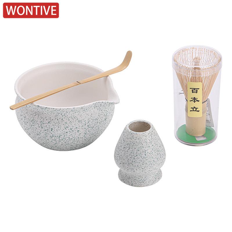 1/2/4pcs Sesame Polka Dots Tea Making Tools Matcha Bowl Tea Ripening And Lepening Japanese Tea Spoon To Make Foam And Stir Tools