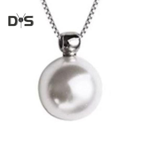 Women Necklace Faux Pearl Pendant Copper Snake Bone Chain Party Wedding Prom Clavicle Necklace Neck Jewelry