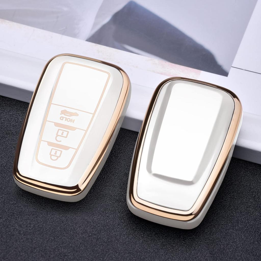 [OATSBASF] Toyota Key Case (3 Buttons), Soft TPU 360° Protection, Dirt and Scratch Prevention,