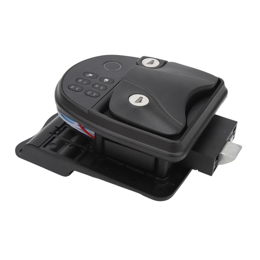 RV Keyless Entry Keypad Remote Control Door Digital Lock Latch Handle Deadbolt Set for Campers 5th W