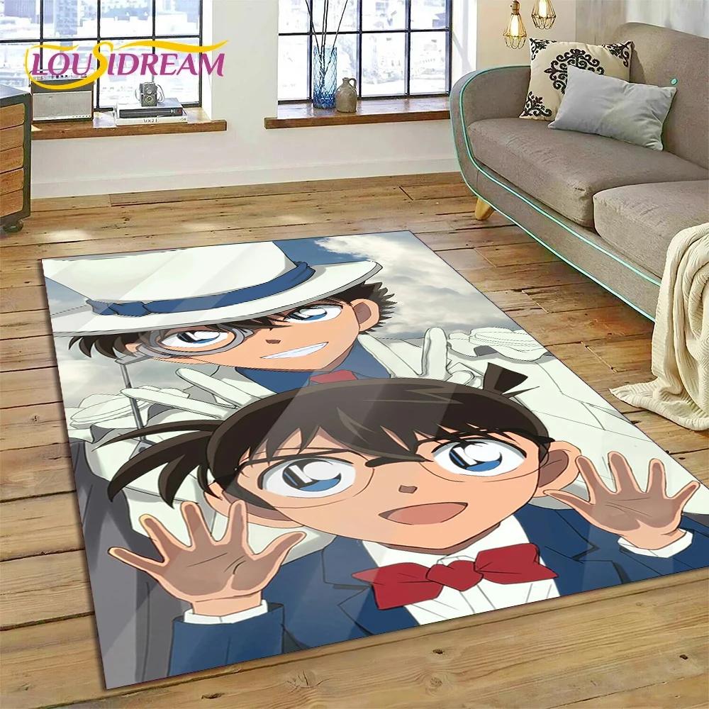 Anime Detective Conan Cartoon Rug Carpet for Living Room Bedroom Home Decor,Floor Mat Non-slip Decoration for Sofa Doormat Gift